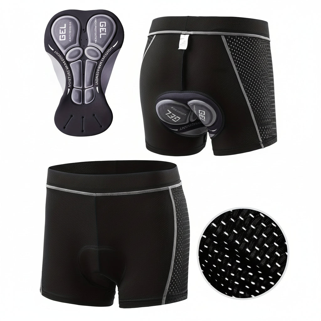 ComfortRide - Versatile Elastic Waist Bike Shorts for Men
