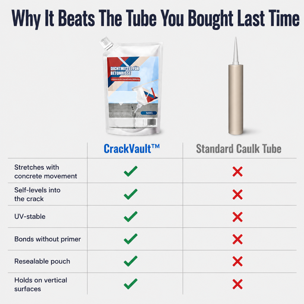 CrackVault™ — Seal, Fill & Waterproof Concrete Cracks in Less Than 10 Minutes