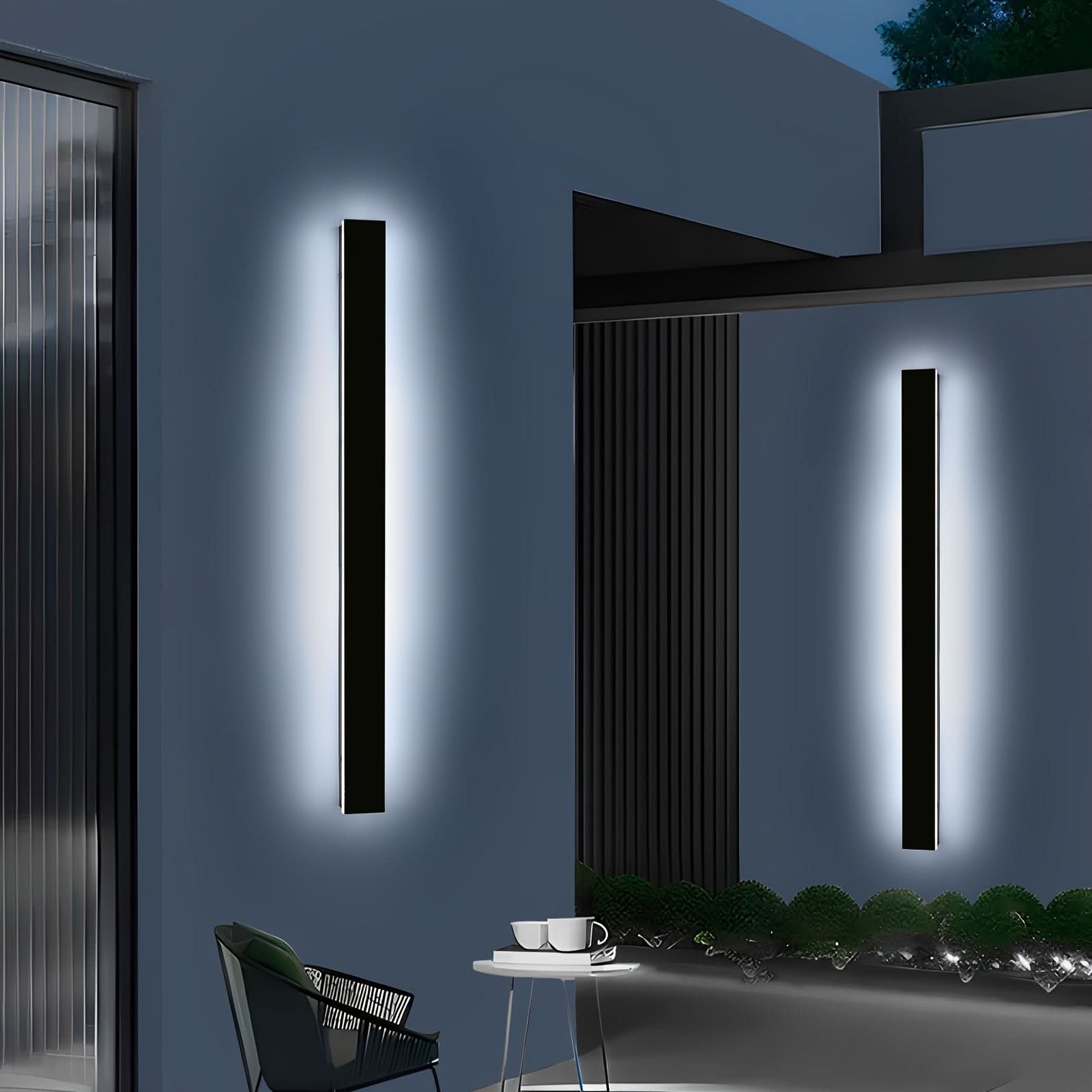 Dimmable Outdoor Wall Sconce - Long-Style Lighting Fixture