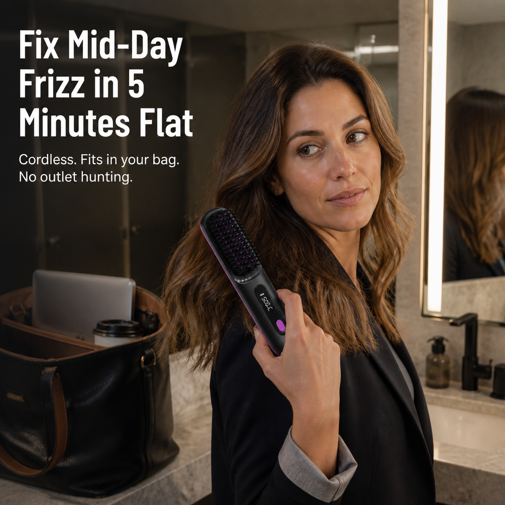 CordMaster™ — Tame Mid-Day Frizz Anywhere, No Cord or Outlet Needed