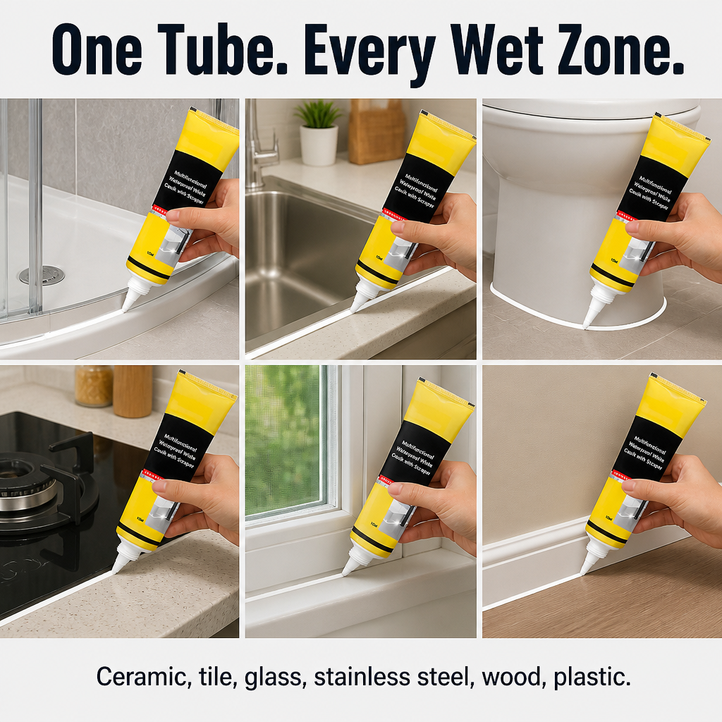 HydroSealPro™ — Close Cracks, Prevent Mold, and Renew Worn Caulk