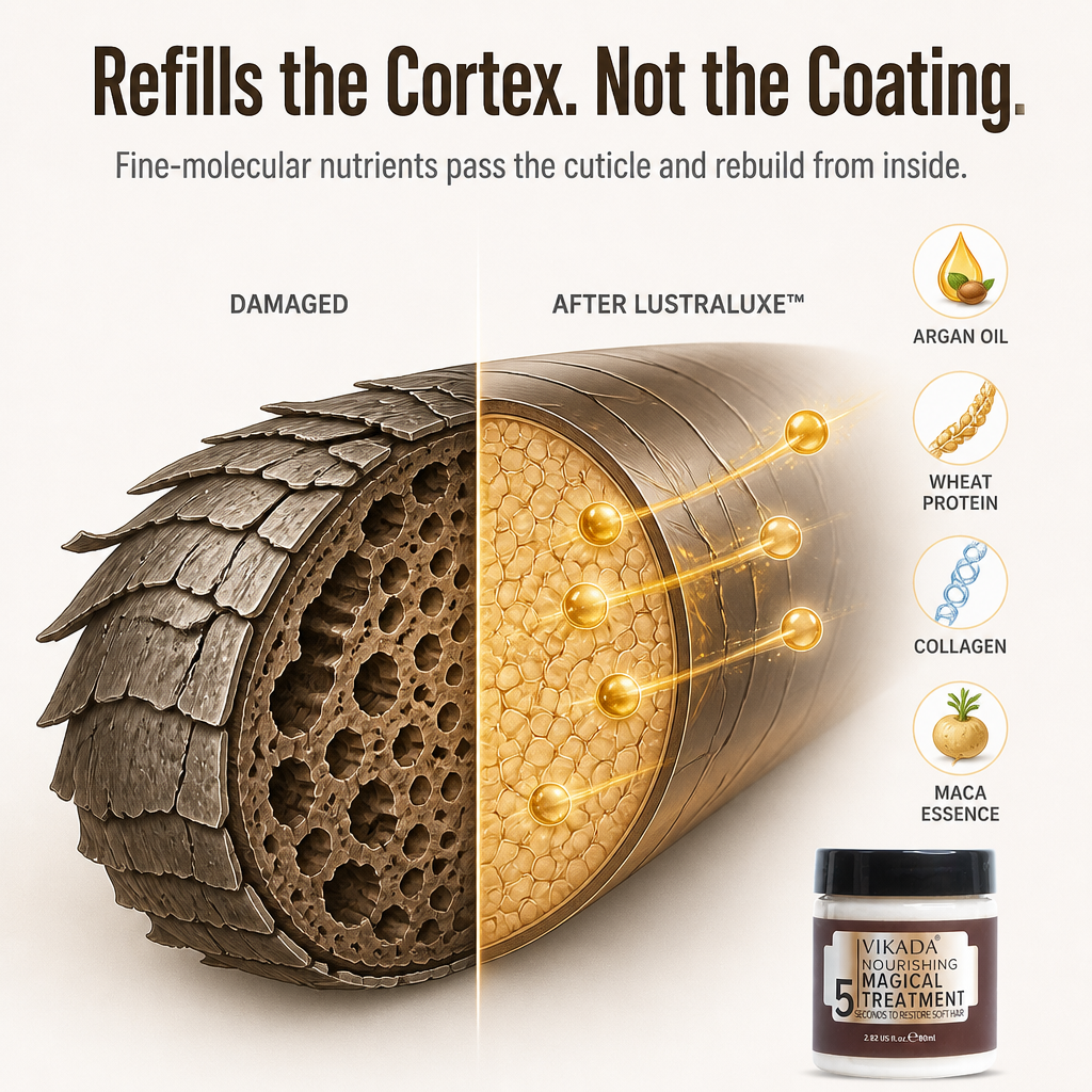 LustraLuxe™ — Repair Damaged Hair Deeply in Just 5 Minutes Weekly