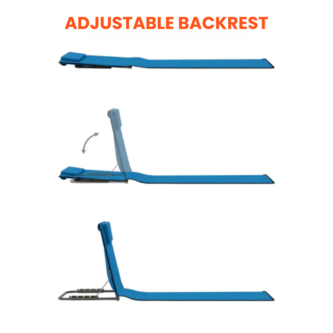 Portable Relaxation Mat with Back Support for Outdoor Fun