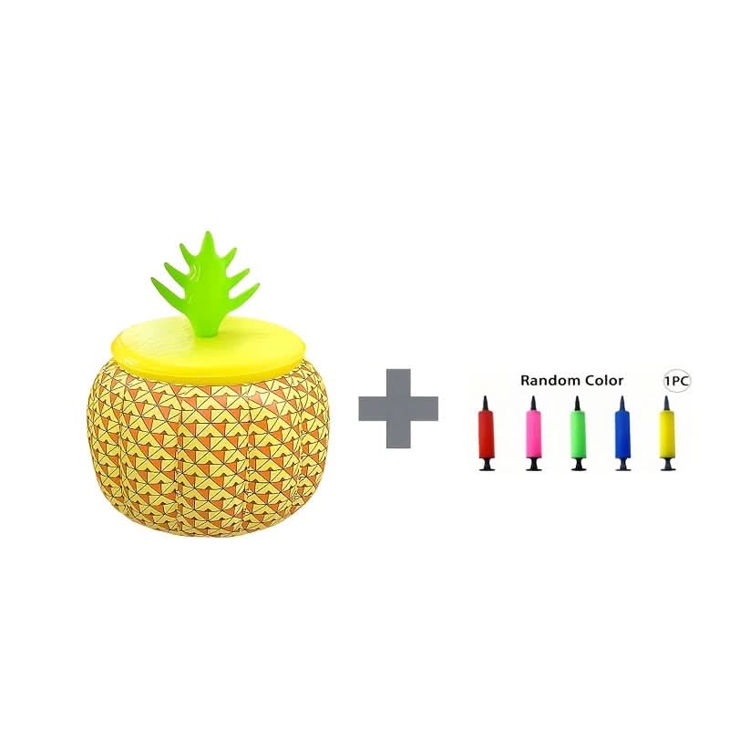 Inflatable Pineapple Drink Cooler for Summer Gatherings and Outdoor Fun