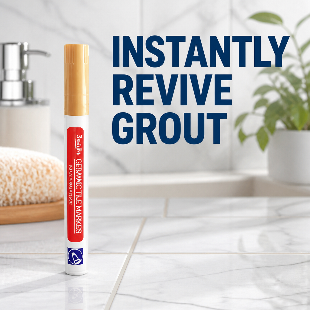 PureSeal™ Grout Renewal Pen — Instantly Revive Grout and Lock Out Mold for a Spotless, Proud Home