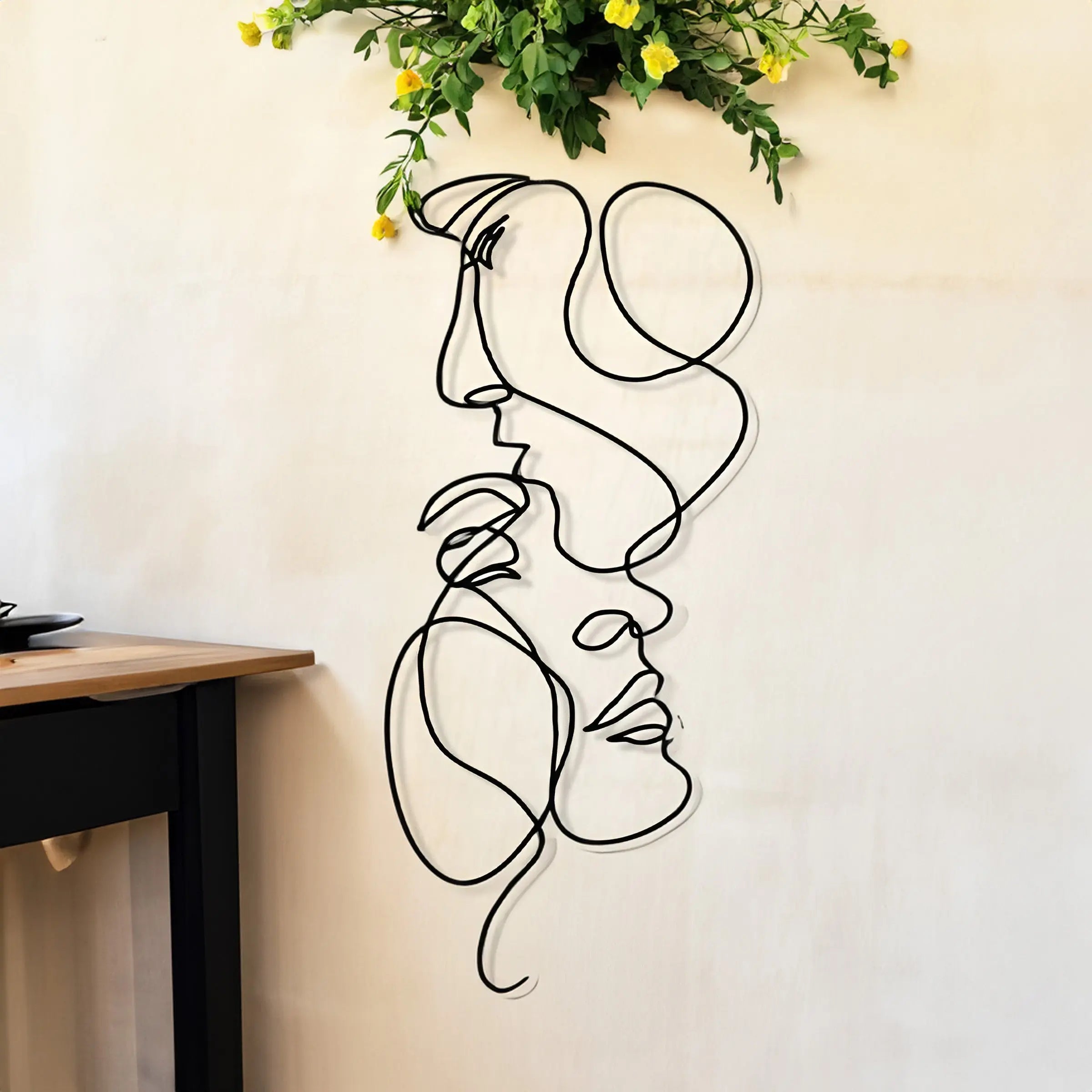 Minimalist 3D Metal Wall Art Decoration