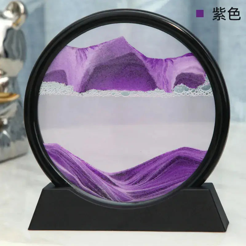 Glass 3D Sand Art Picture with Moving Sand Design
