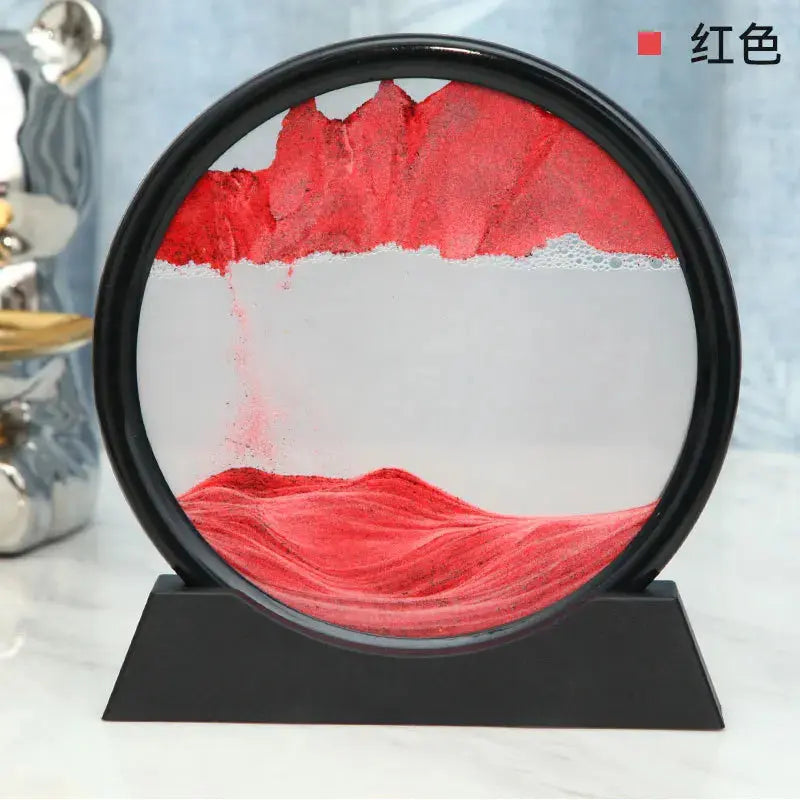 Glass 3D Sand Art Picture with Moving Sand Design