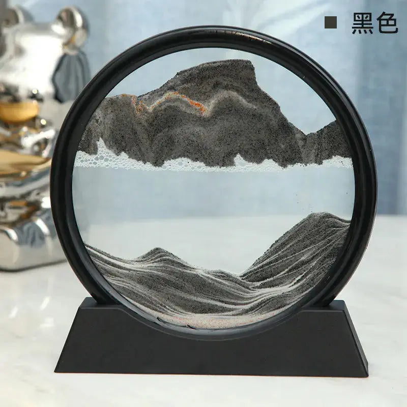 Glass 3D Sand Art Picture with Moving Sand Design