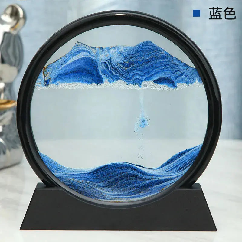 Glass 3D Sand Art Picture with Moving Sand Design