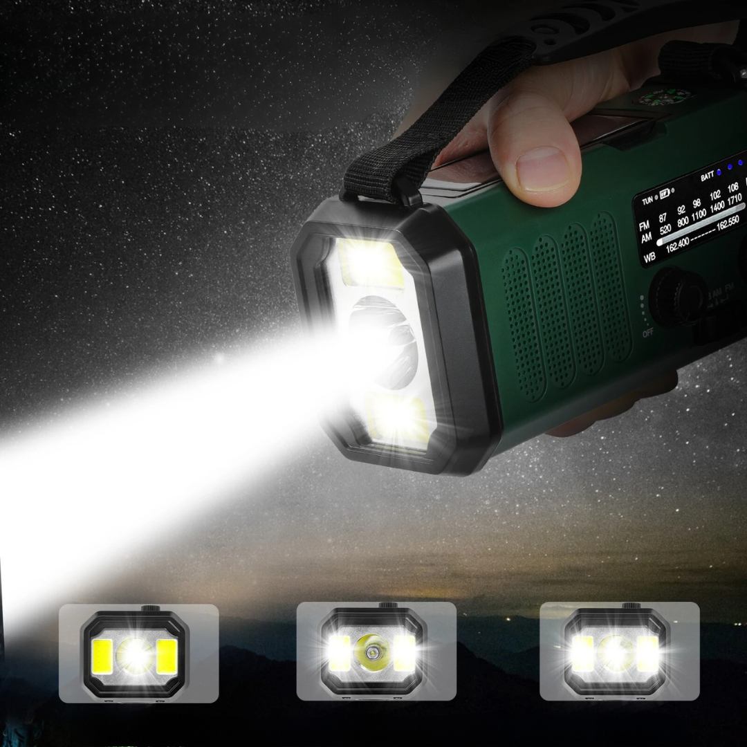 Essential Survival Radio – Hand-Crank & Solar Powered