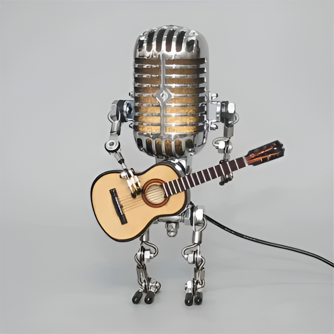 Charming Robot-Inspired Desk Lamp