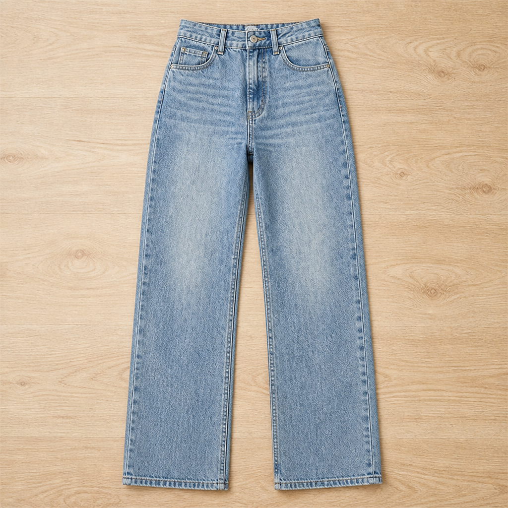 Vérova™ – High-Rise Wide-Leg Vintage Jeans with No-Gap Waist
