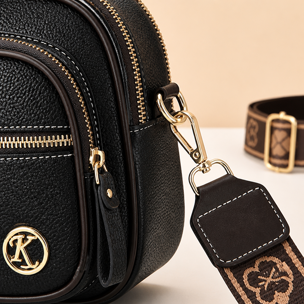 LumaVera™ Leather Crossbody — Own Your Day with Effortless Style and Perfect Order