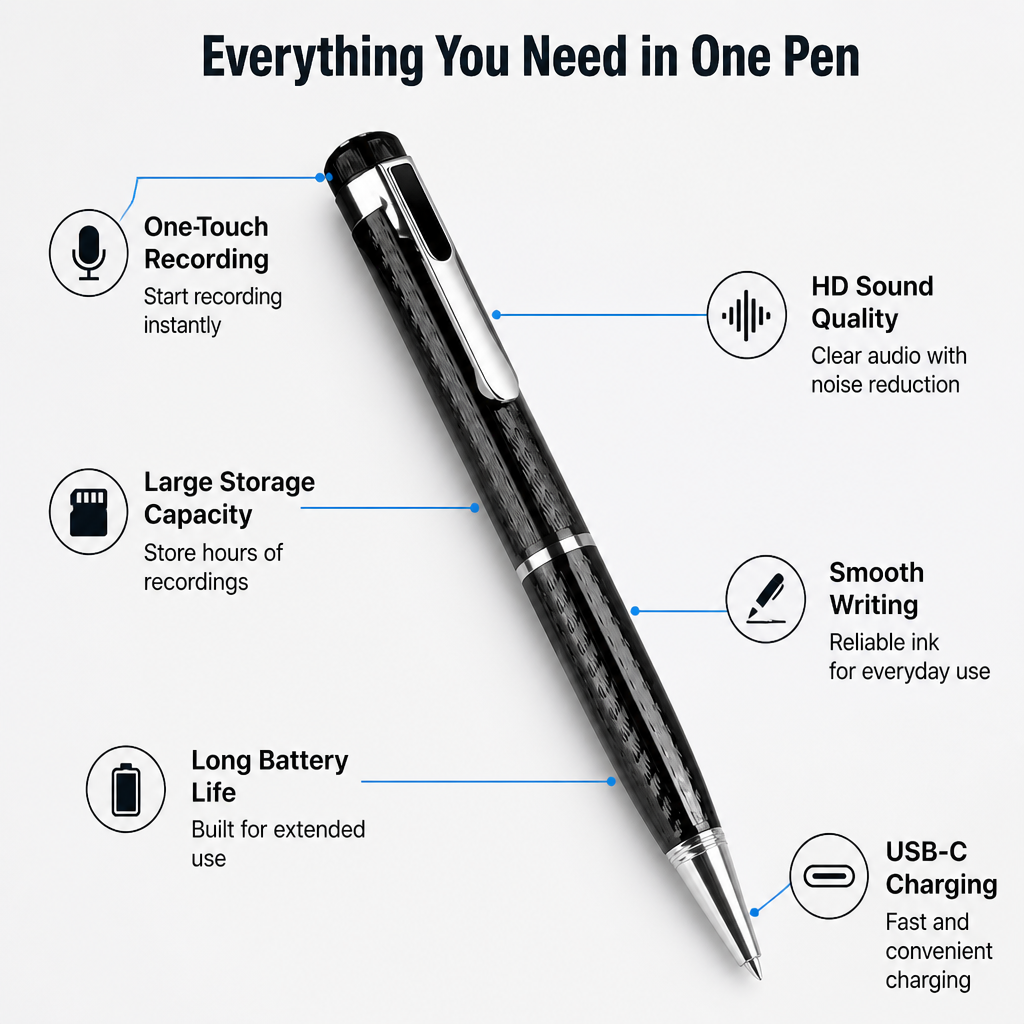LucidNote™ — Capture Every Word and Command Attention with Effortless Clarity