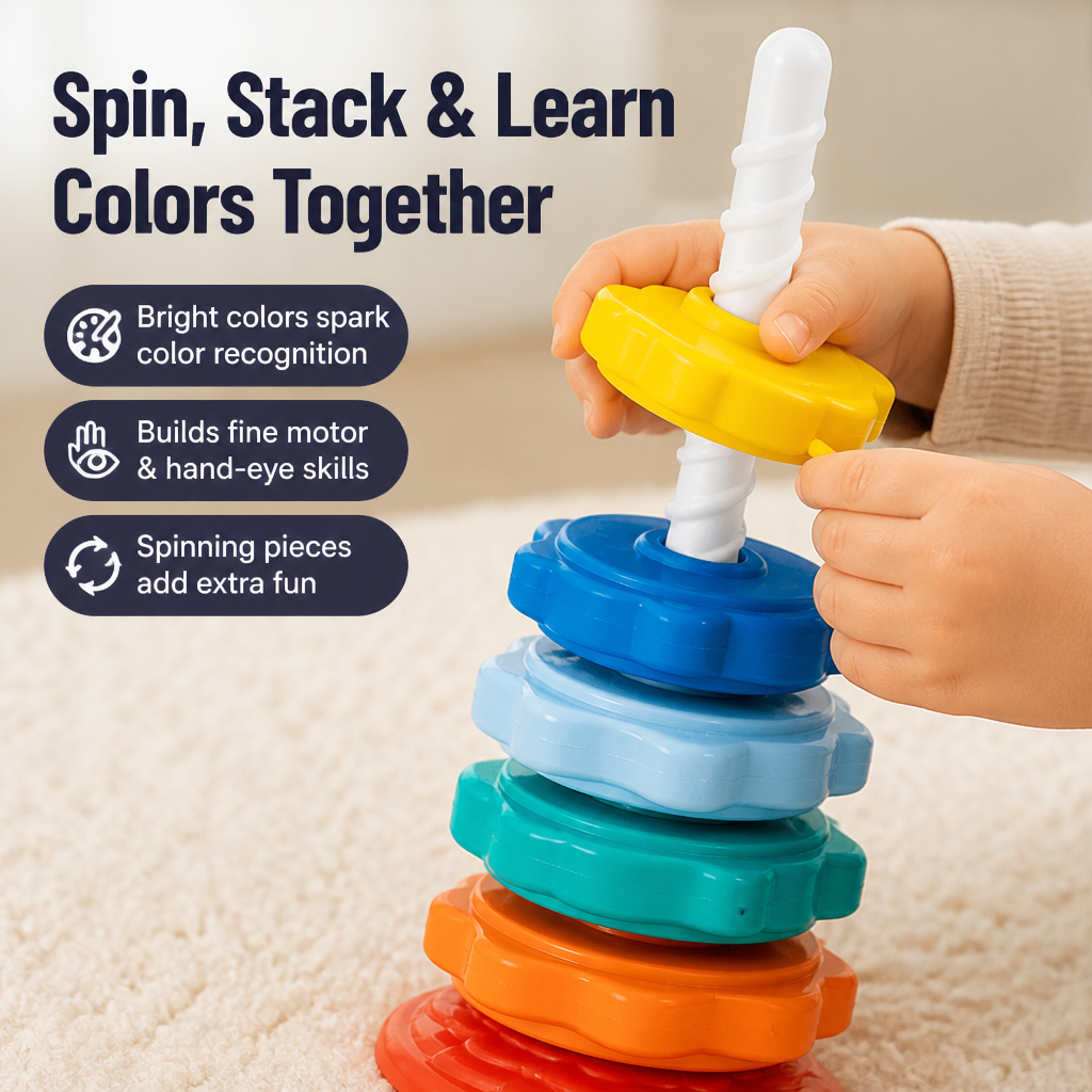 ColorWhirl™ — Ignite Their Curiosity with Every Colorful Spin and Stack