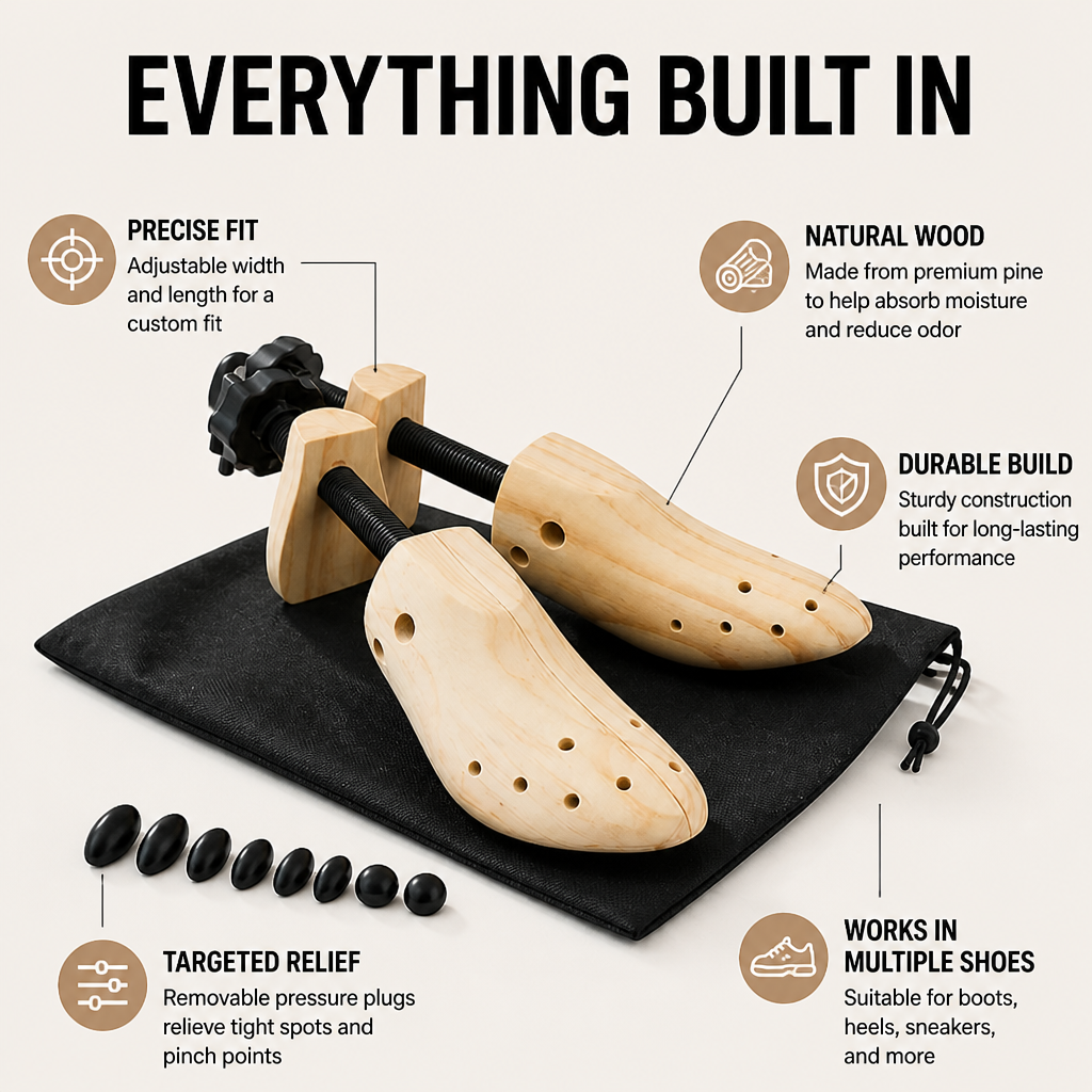 StrideEase™ — Transform Tight Shoes into All-Day Blissful Comfort