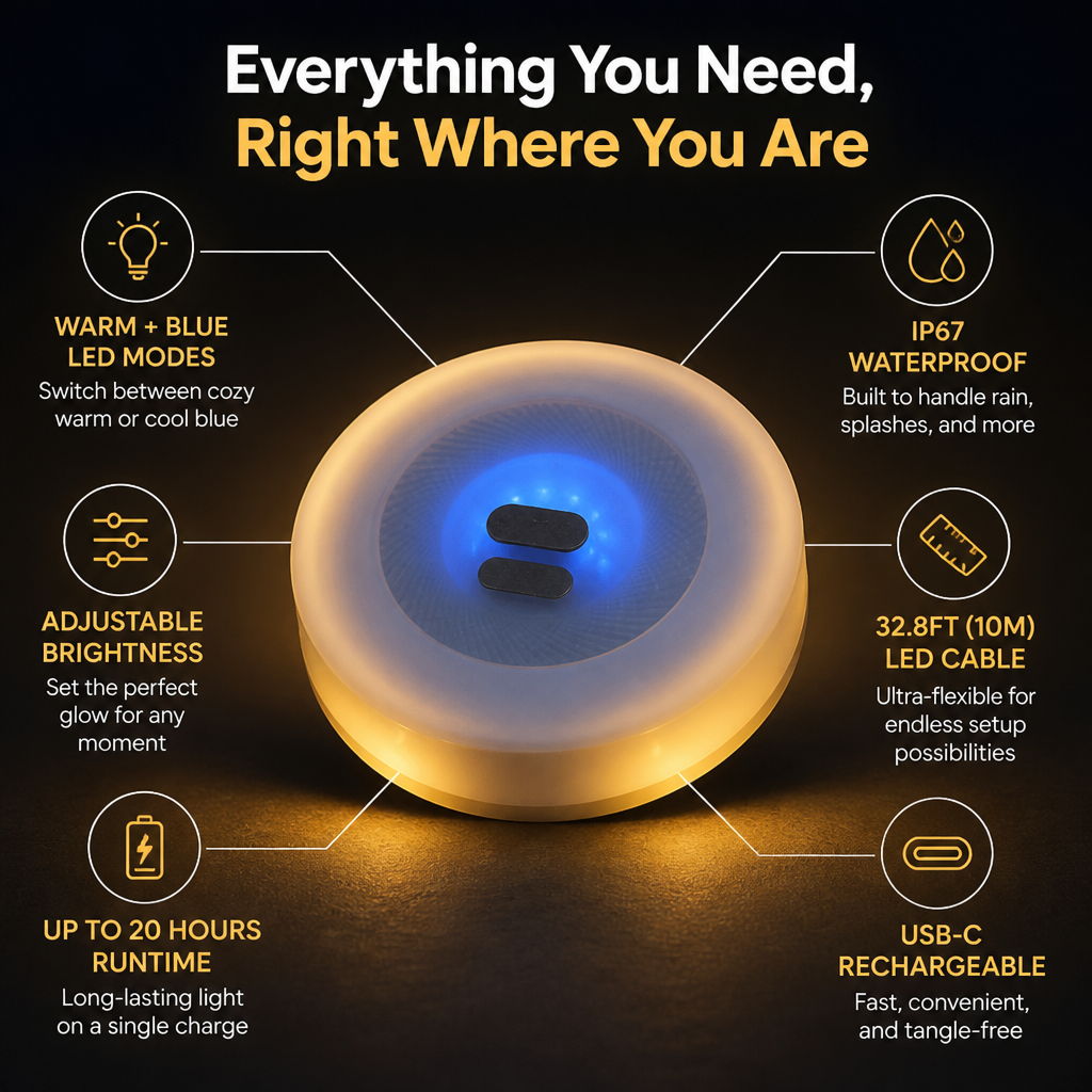 LumaNest™ — Wrap Your World in Warm, Endless Glow Wherever You Go