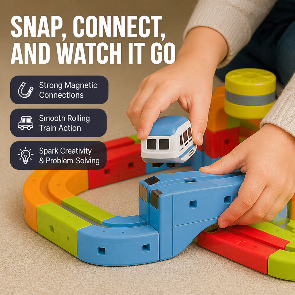 Brillitrax™ Magnetic Train — Unlock Endless Creativity and Confidence in Every Playtime Journey