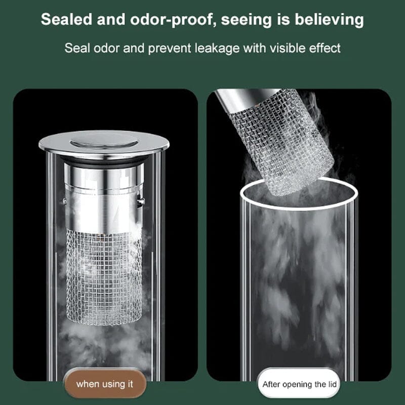 Pop-up Mechanism Drain Filter in Stainless Steel