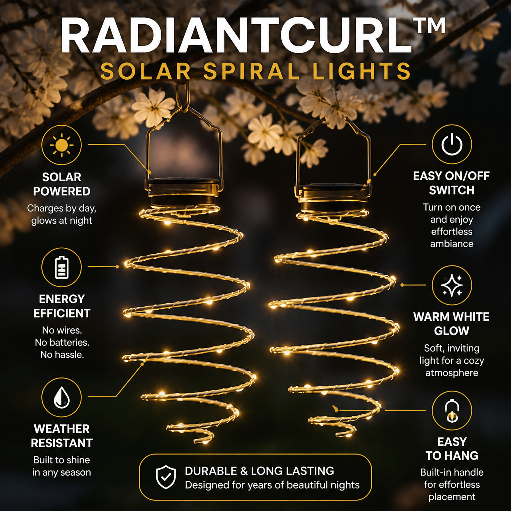RadiantCurl™ — Transform Any Outdoor Space into a Warm, Wire-Free Glow of Cozy Elegance