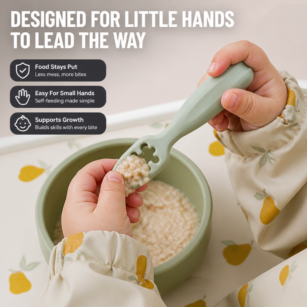 Velaree™ Starter Spoon — Turn Mealtime Mess Into Confident, Joyful First Bites