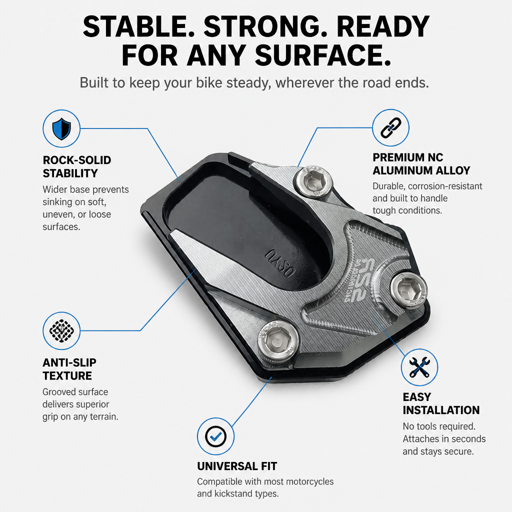 GripGuard™ — Lock Your Bike Firm and Fearless on Any Surface