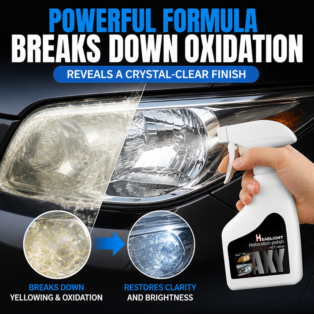 BrightLux™ Headlight Renewal Spray — Instantly Restore Your Night Vision and Drive with Unshakable Confidence