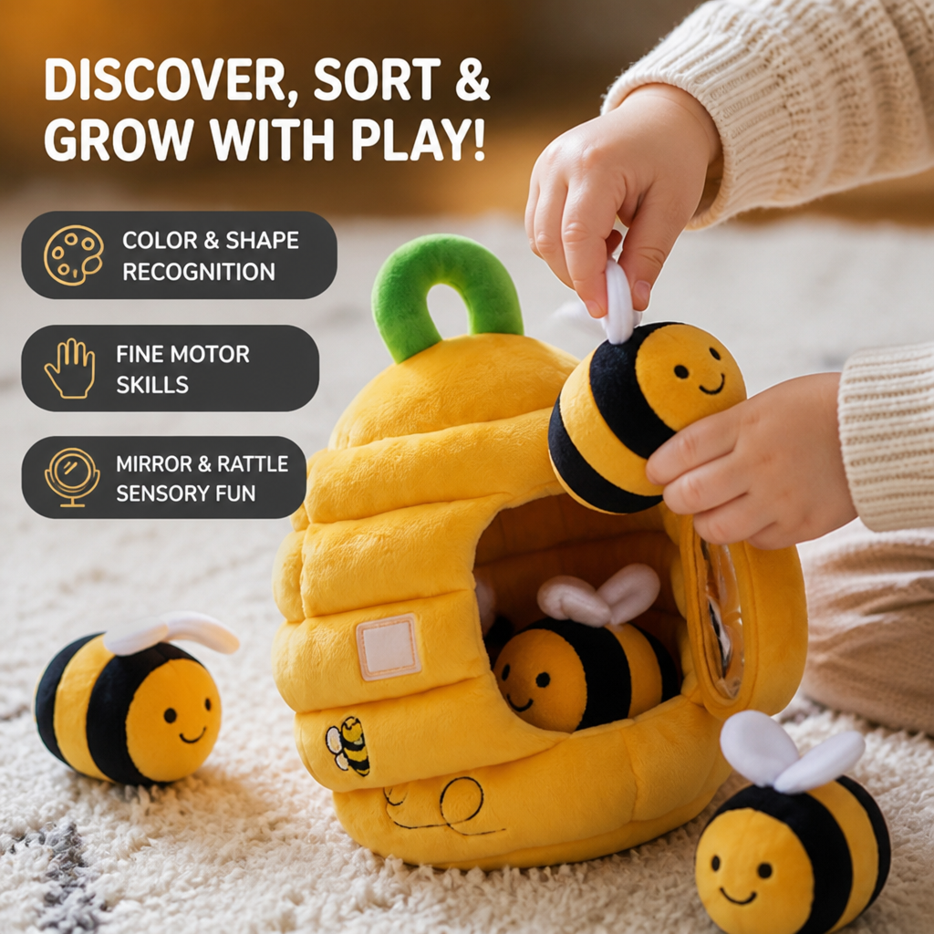 HoneyNest™ — Light Up Toddler Confidence with Every Colorful, Skill-Building Play