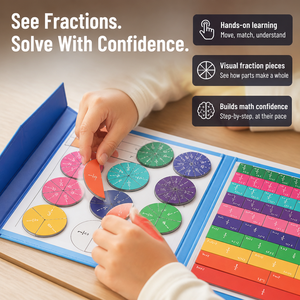 BrightPieces™ — Watch Your Child Turn Fractions Into Confident, Joyful Mastery