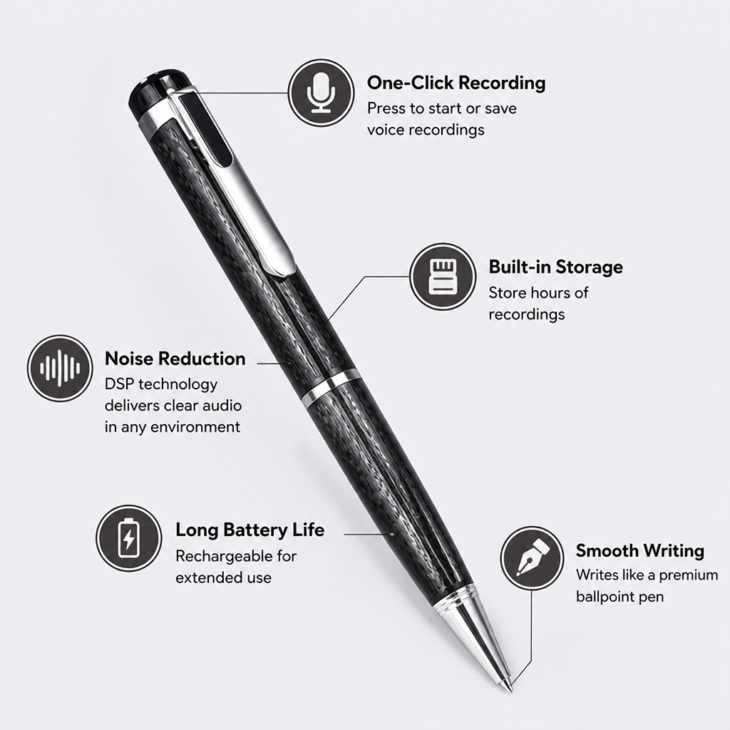 EchoScript™ Voice Pen — Capture Every Word Instantly and Own Your Focus
