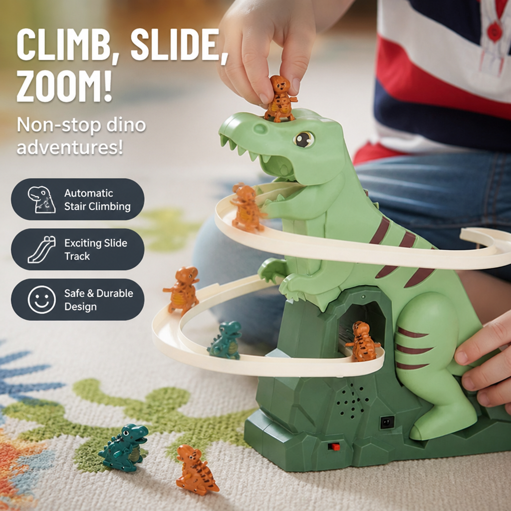 PrestoRex™ ThrillSlide — Ignite Your Child’s Confidence with Every Heart-Pounding Dino Adventure