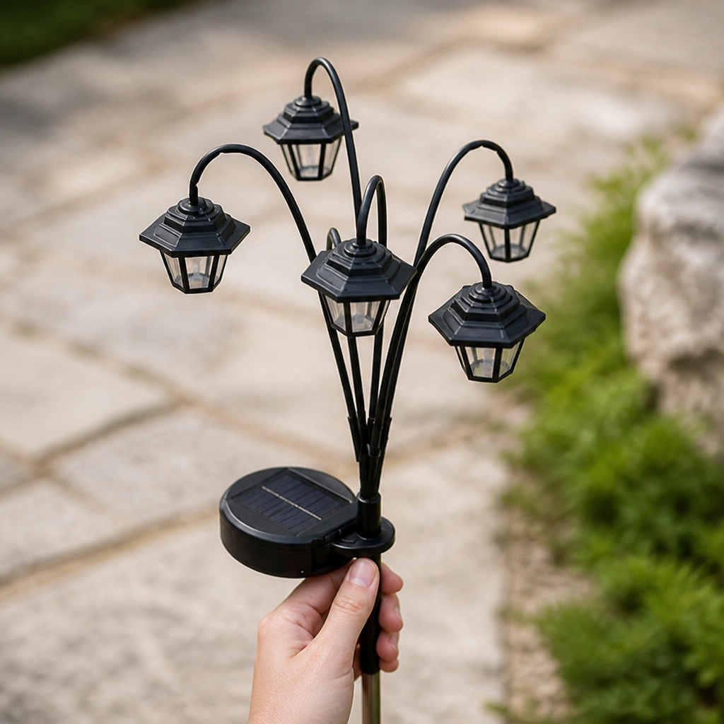 Solar-Powered Vintage Warm LED Hanging Lantern