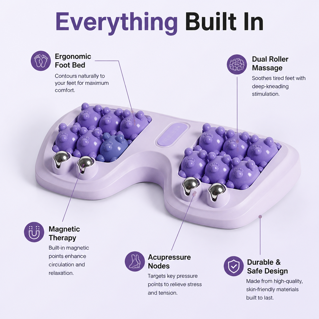 PulseEase™ Dual Roller — Wake Up Tired Feet with Instant Energizing Relief