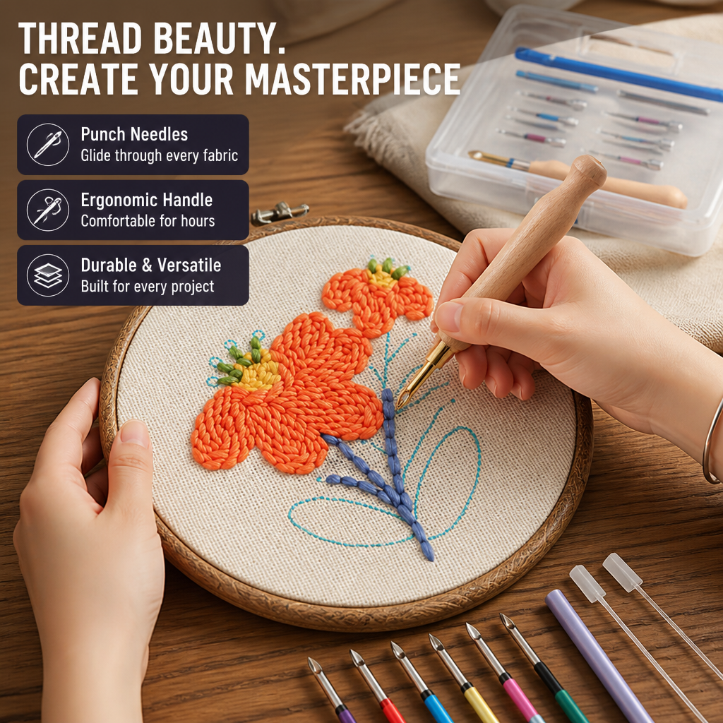 ThreadCraftr™ Precision Needle Kit — Sew Pain-Free, Create Masterpieces That Last