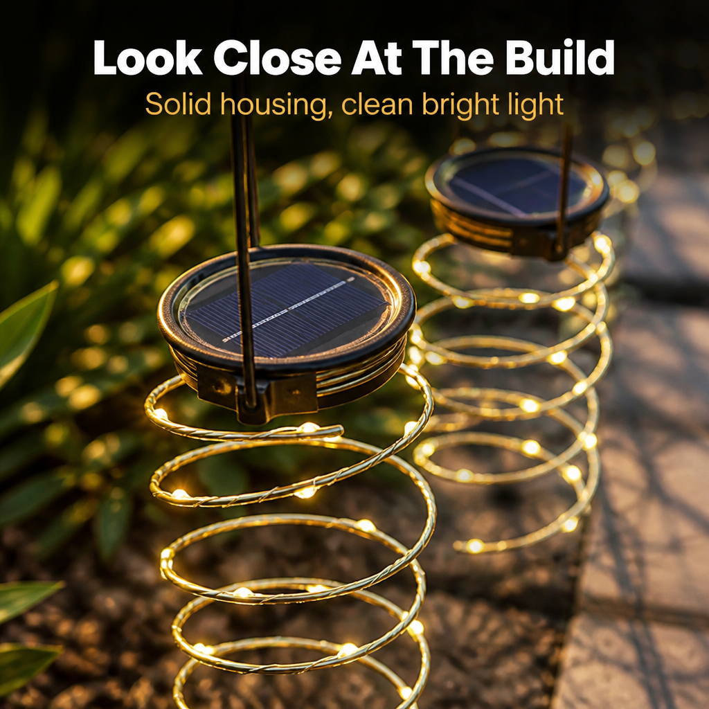 LumeSpiral™ — Transform Your Evenings with Effortless, Golden Outdoor Glow