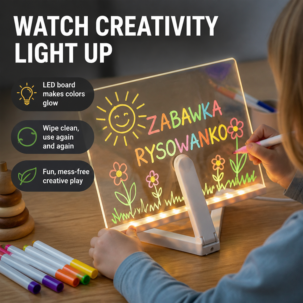 LumoCraft™ — Ignite Your Child’s Imagination with Every Glowing Stroke