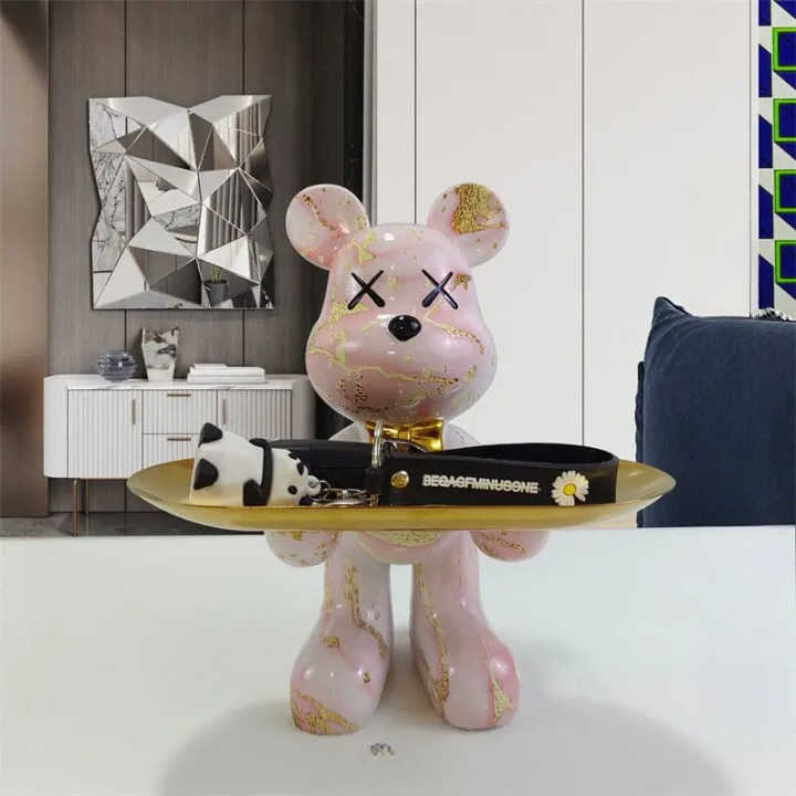 Charming Bear Figurine with Secret Storage for Essentials