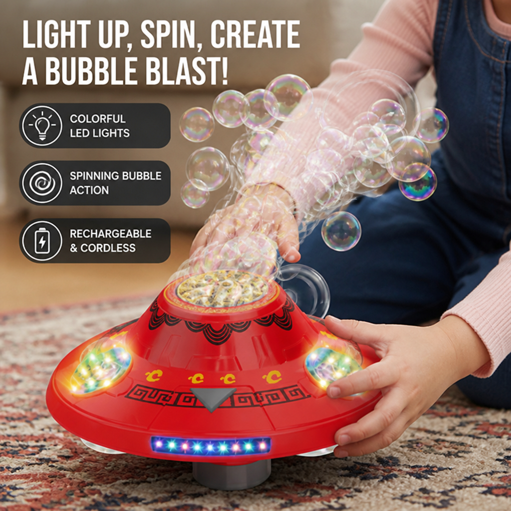 DazzleSphere™ — Ignite Endless Wonder with Bubbles That Glow and Spin Pure Joy