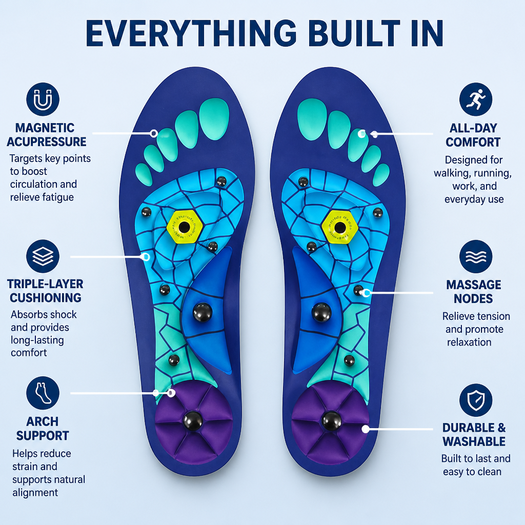 MagneticEase™ — Effortless Comfort That Frees You From Foot Pain All Day Long