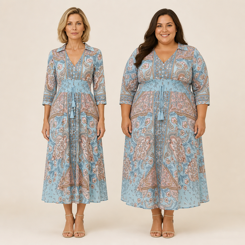 BlossomAura™ Floral Long Dress — Glide Through Life Radiating Effortless Confidence and Timeless Beauty