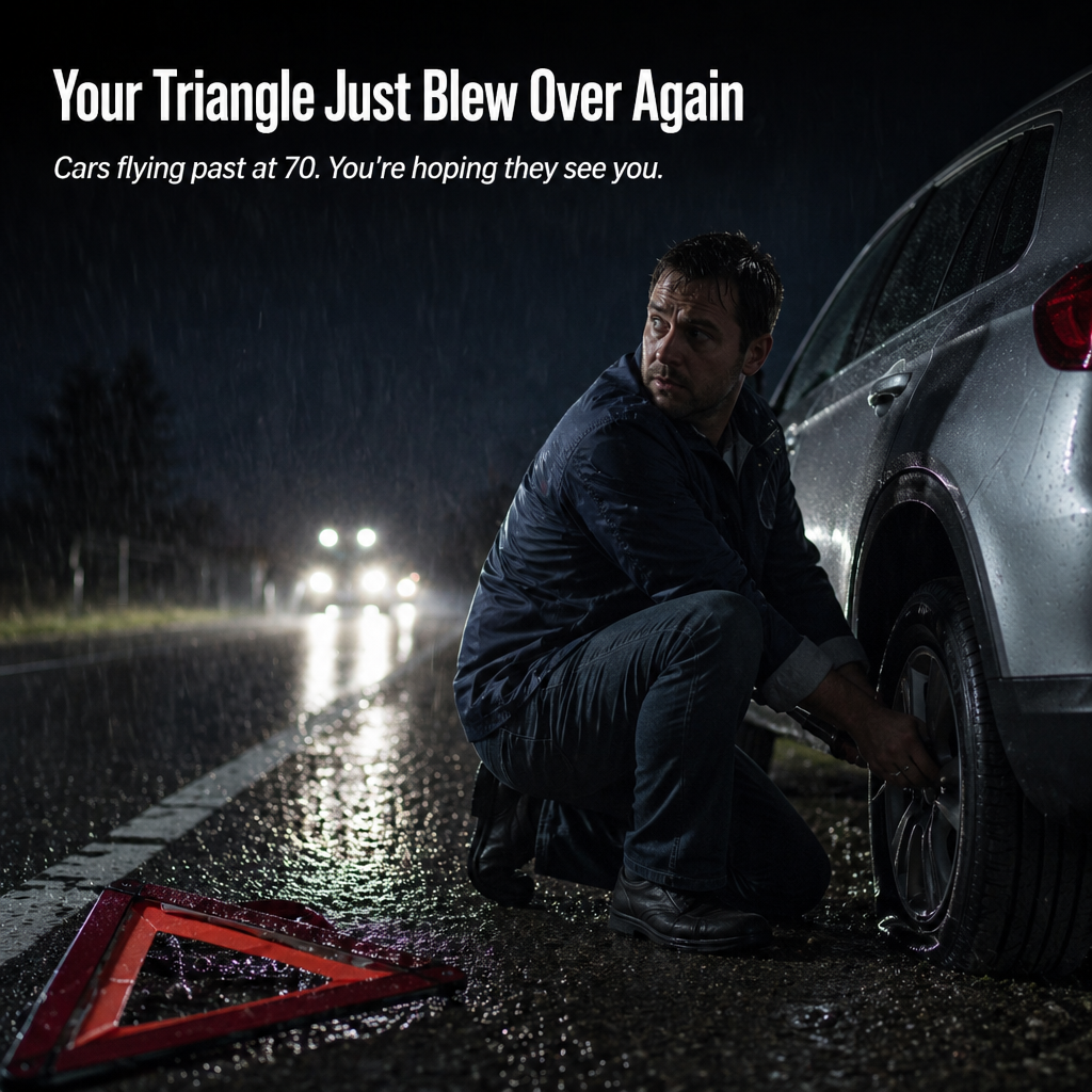 LuciPulse™ — Mount on Your Roof & Illuminate the Roadside Instantly