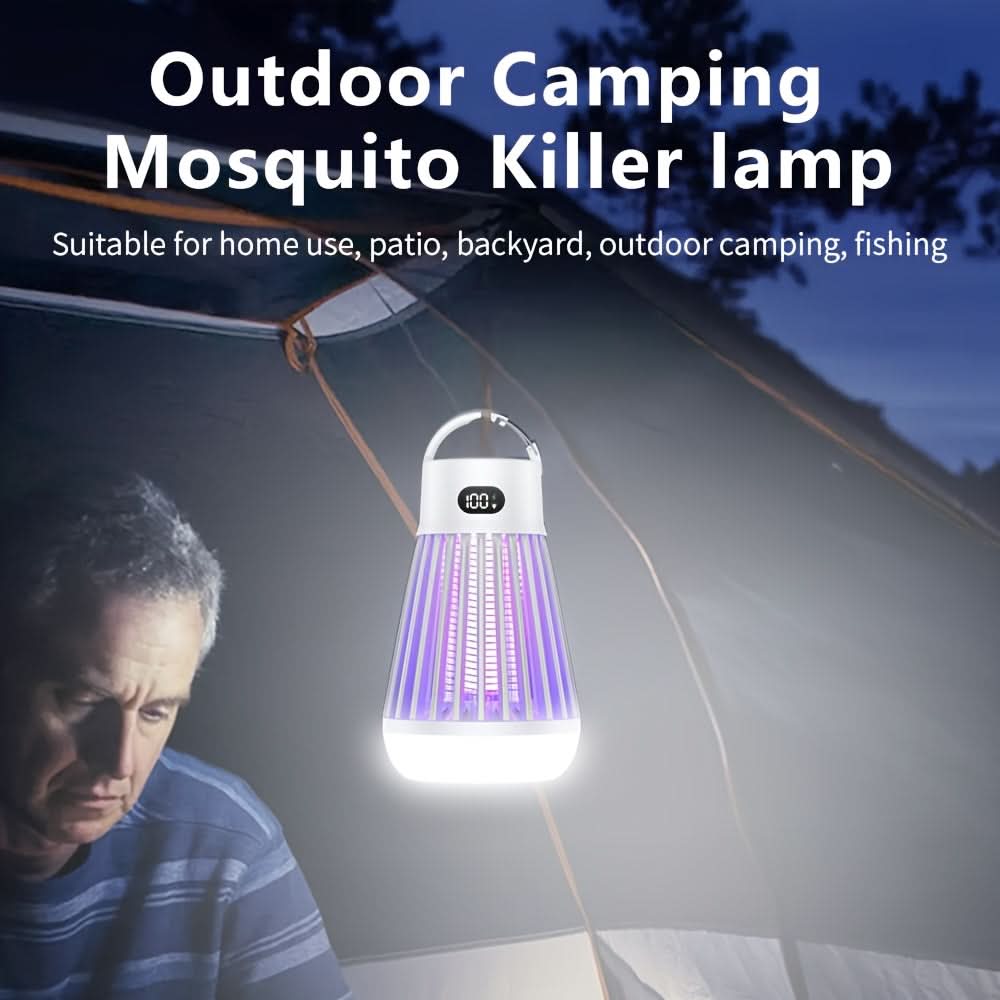 Cordless Mosquito Zapper with Hook for Easy Hanging