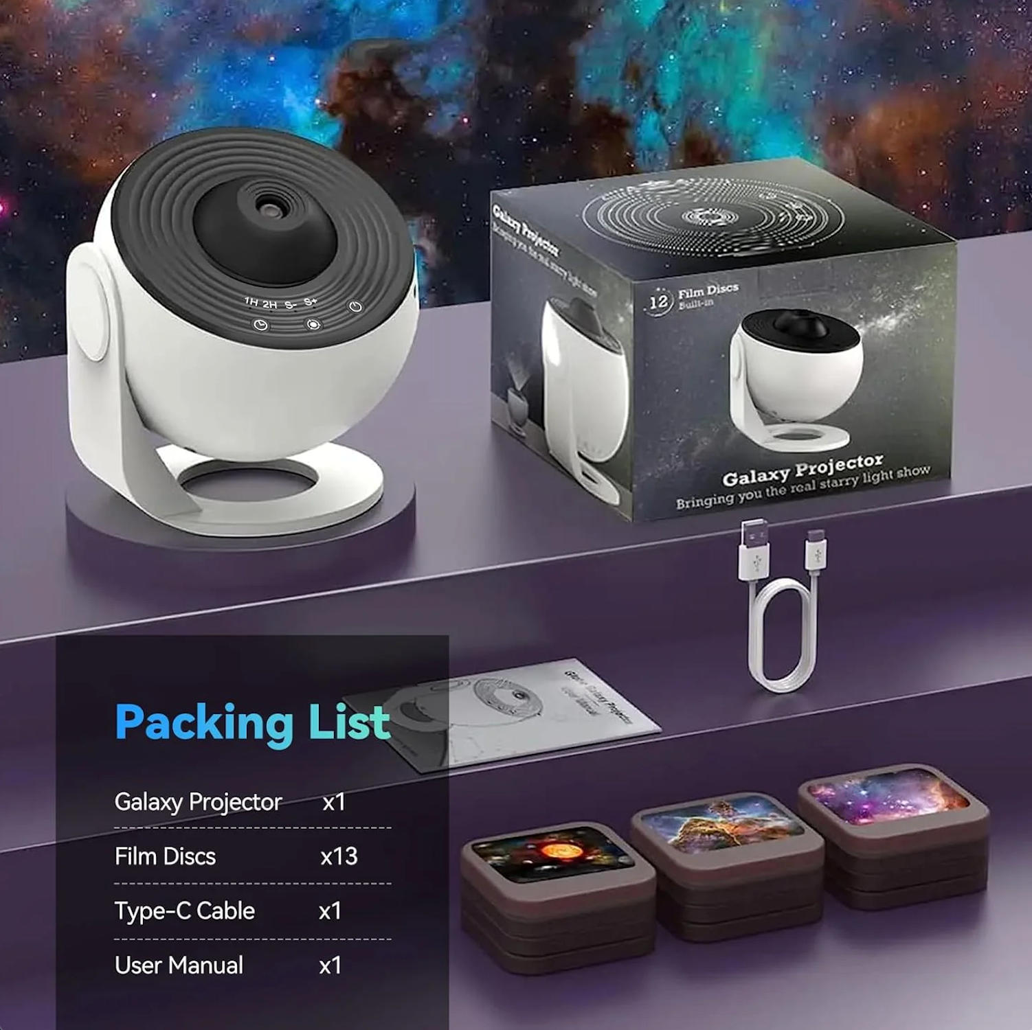 CelestiWave™ — Transform Your Room into a Soothing Cosmic Escape