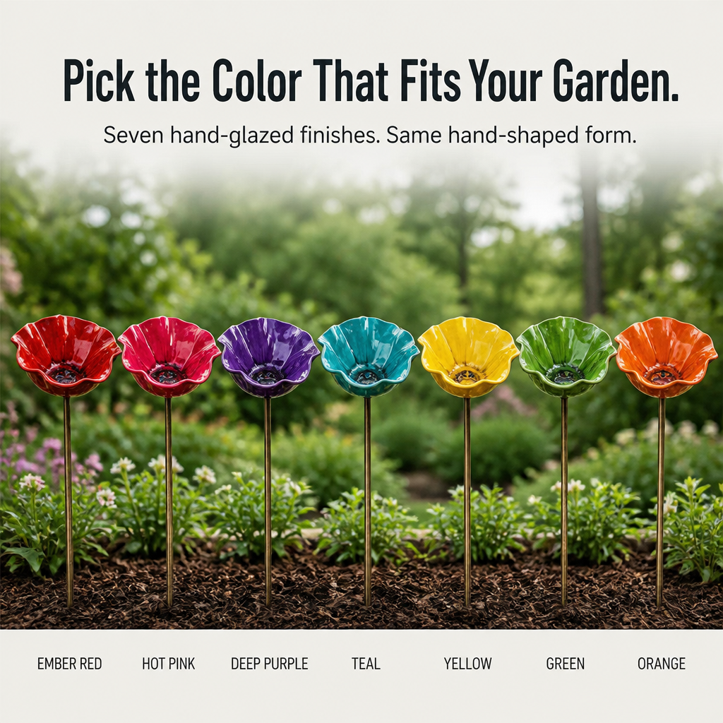 LiveFlare™ — Stake One Hand-Crafted Bloom Birds and Bees Come Alive
