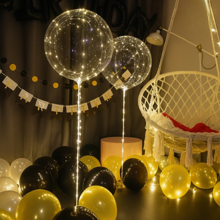 LED Light-Up Balloons – Pack of 10 Pieces