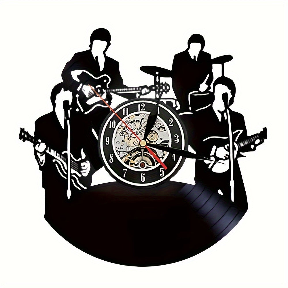 GrooveTime – Classic Vinyl Record Wall Clock