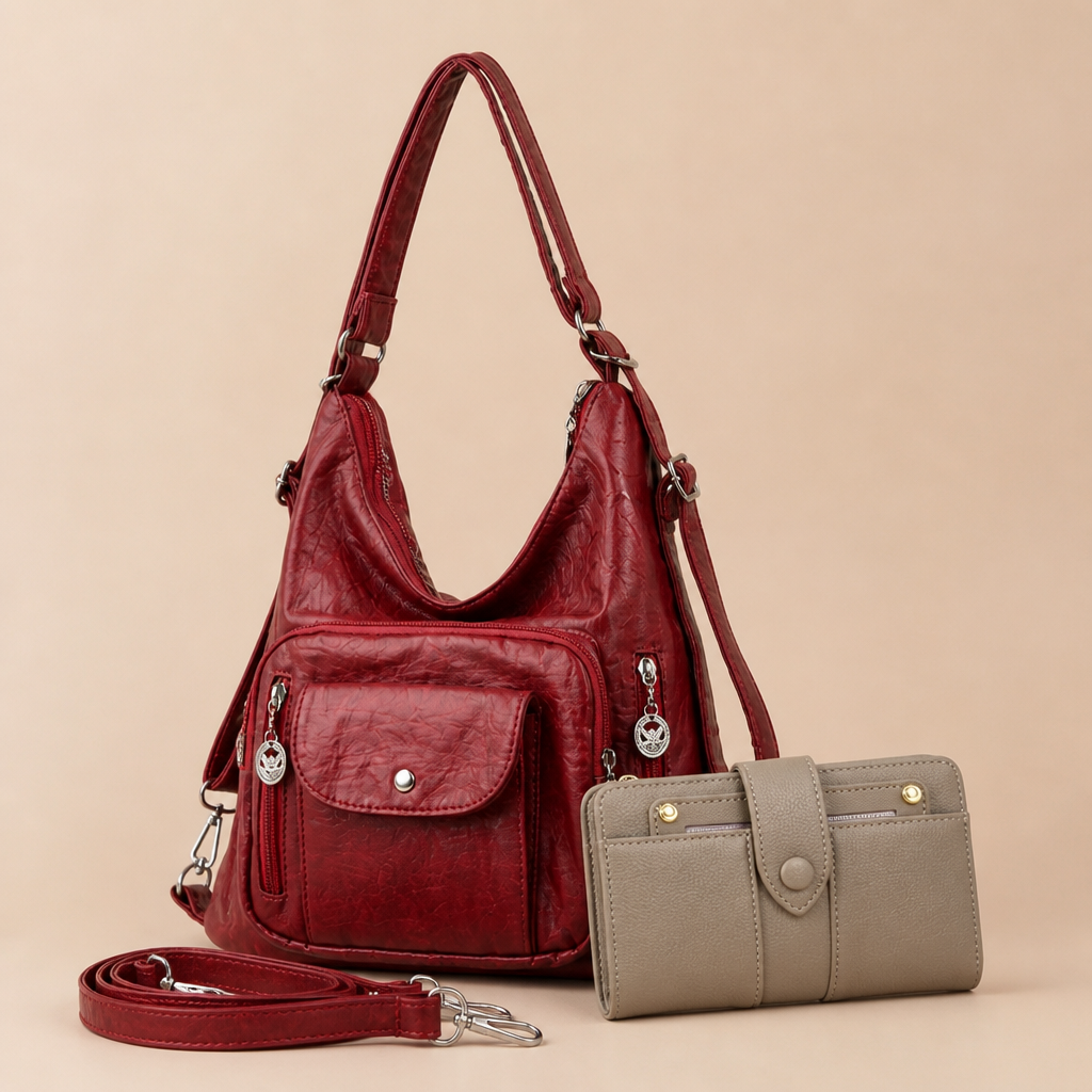 VersaLuxe™ Convertible Shoulder Bag — Own Every Moment with Effortless Style and Perfect Order