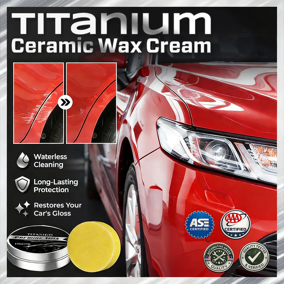 TitanLuxe™ Ceramic Wax Cream — Command a Showroom Shine That Crushes Scratches and Lasts All Year