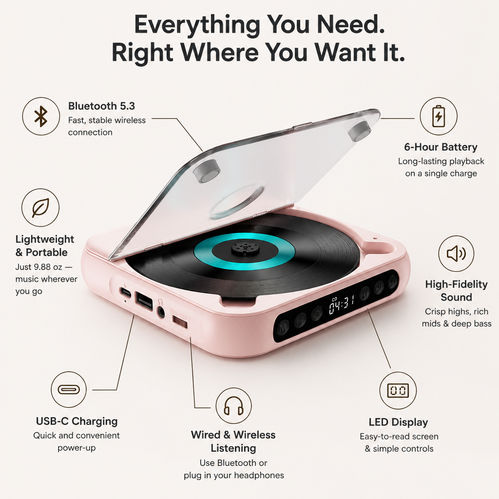 SonicPulse™ — Unleash True Music Freedom with Deep, Crystal-Clear Sound Anywhere